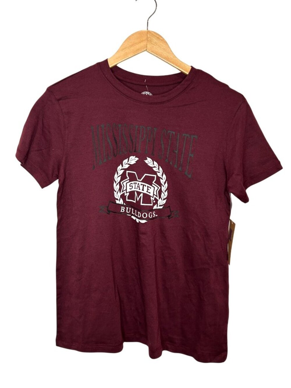 NWT Women's M Mississippi State Bulldogs Maroon Graphic Tee MSRP: $22.99